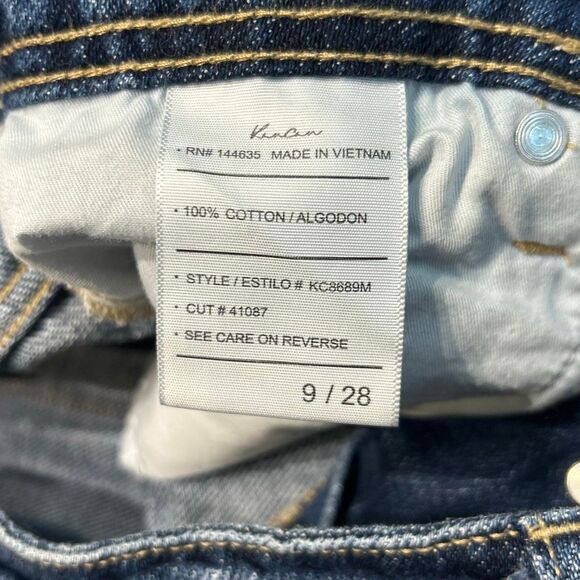 KanCan Button Front Distressed Denim Shorts Cut offs Sz 9/28 Stretch - Picture 3 of 7